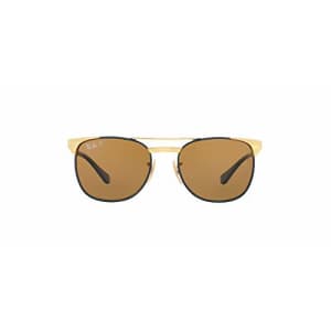 Ray-Ban Junior Kids' RJ9540S Metal Square Sunglasses, Gold Top Blue/Polarized Brown, 49 mm for $130 Ray-Ban Junior Kids' RJ9540S Metal Square Sunglasses, Gold Top Blue/Polarized Brown, 49 mm for $130