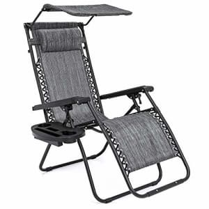 Best Choice Products Folding Zero Gravity Outdoor Recliner Patio Lounge Chair w/Adjustable Canopy for $90 Best Choice Products Folding Zero Gravity Outdoor Recliner Patio Lounge Chair w/Adjustable Canopy for $90