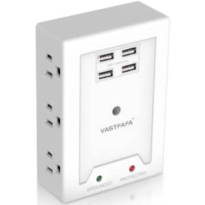 Vastfafa Multi Outlet Wall Adapter for $13 Vastfafa Multi Outlet Wall Adapter for $13