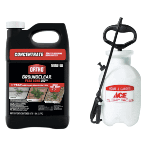 Ortho GroundClear 1-Gallon Year Long Vegetation Killer Concentrate + Ace 1-Gallon Lawn and Garden Sprayer for $28