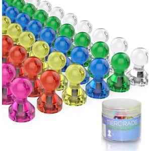 Tiergrade Push Pin Magnet 60-Pack for $15 Tiergrade Push Pin Magnet 60-Pack for $15