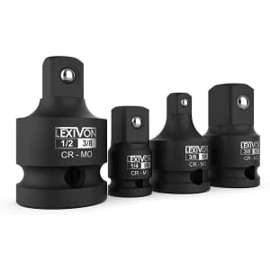 Lexivon Impact Socket Adapter and Reducer 4-Piece Set for $12