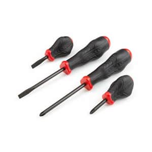TEKTON Stubby/Phillips/Slotted High-Torque Screwdriver Set, 4-Piece (#2, 1/4 in.) - Black Oxide for $17
