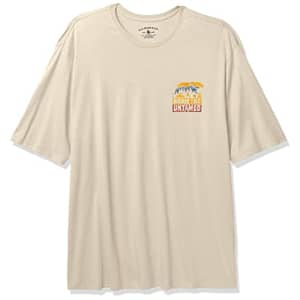 G.H. Bass & Co. Men's Big Short Sleeve Graphic Print T-Shirt, Arabian Spice Heather, XX-Large Tall for $15