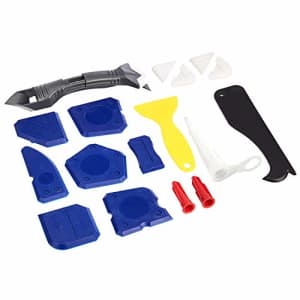 Amazon Basics Caulking Tool Kit with Silicone Sealant Finishing Tools, 18-Pieces for $10