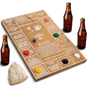Hammer + Axe Game Wood Drinkopoly Board for $8 Hammer + Axe Game Wood Drinkopoly Board for $8