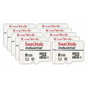 SanDisk Industrial 8GB Micro SD Memory Card Class 10 UHS-I MicroSDHC (Bulk 10 Pack) in Cases for $44 SanDisk Industrial 8GB Micro SD Memory Card Class 10 UHS-I MicroSDHC (Bulk 10 Pack) in Cases for $44
