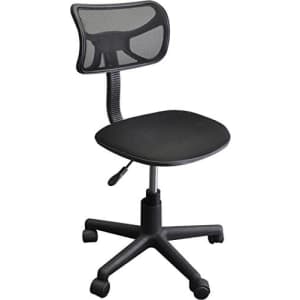 Urban Shop Swivel Mesh Desk Chair, Black for $56