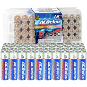 ACDelco AA Super Alkaline Batteries 40-Pack for $11 ACDelco AA Super Alkaline Batteries 40-Pack for $11