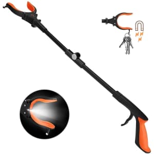 Kekoy 31" Extendable Grabber Reacher Tool with Light for $12 Kekoy 31" Extendable Grabber Reacher Tool with Light for $12