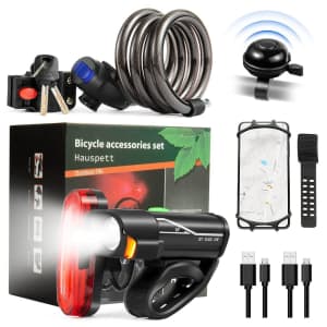 Hauspett 5-Piece Bicycle Accessory Set. Add it to the cart to take 50% off.