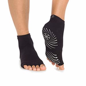 Gaiam Grippy Toeless Yoga Socks | 2 Pack | Non Slip Grip Accessories for Standard or Hot Yoga, for $13 Gaiam Grippy Toeless Yoga Socks | 2 Pack | Non Slip Grip Accessories for Standard or Hot Yoga, for $13