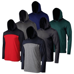 Men's Moisture Wicking Active Athletic Pullover Hoodies 6-Pack for $29