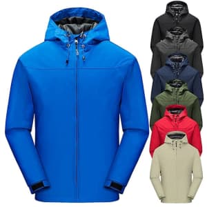 Men's Hooded Rain Jacket for $11 Men's Hooded Rain Jacket for $11