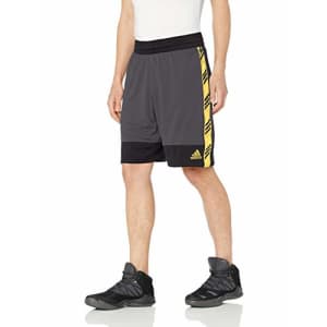adidas Men's Pro Madness Shorts, Grey, XX-Large for $40 adidas Men's Pro Madness Shorts, Grey, XX-Large for $40