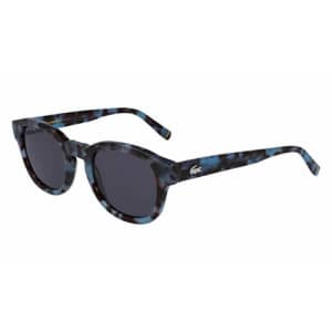 Lacoste L939S Round Sunglasses, HAVANA BLUE, 50/22/145 for $47