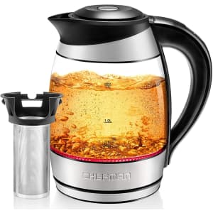 Chefman 1.8L Glass Electric Kettle for $26