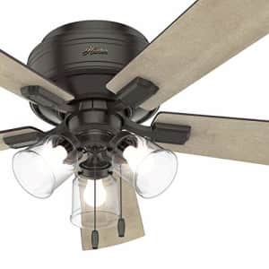 Hunter Fan 52 inch Noble Bronze Finish Ceiling Fan with LED Light Kit, 5 Blade (Renewed) for $137 Hunter Fan 52 inch Noble Bronze Finish Ceiling Fan with LED Light Kit, 5 Blade (Renewed) for $137