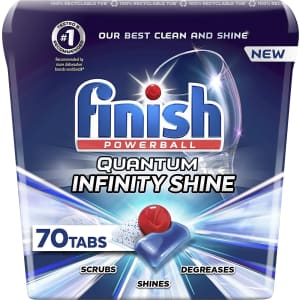 Finish Quantum Infinity Shine Dishwasher Tabs 70-Pk. for $15 via Sub & Save Finish Quantum Infinity Shine Dishwasher Tabs 70-Pk. for $15 via Sub & Save