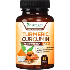 Nature's Nutrition 1,950mg Turmeric Curcumin 80-Capsule Bottle for $7.50 via Sub & Save