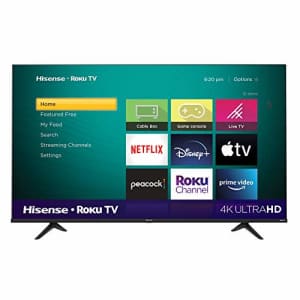 Hisense 65-Inch Class R6 Series Dolby Vision HDR 4K UHD Roku Smart TV with Alexa Compatibility for $450