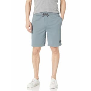 GUESS Men's Active Logo Drawstring Shorts, Squall Sea, Small for $16