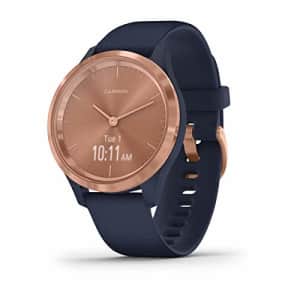 Garmin vvomove 3S, Hybrid Smartwatch with Real Watch Hands and Hidden Touchscreen Display, Rose for $160