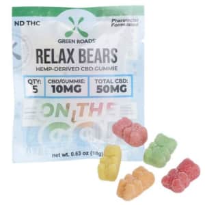 Green Roads CBD 50mg Relax Bears Gummies for $7 Green Roads CBD 50mg Relax Bears Gummies for $7