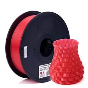 Inland Glass PLA 3D Printer Filament 1.75mm - Dimensional Accuracy +/- 0.03 mm - 1 kg Spool (2.2 for $17