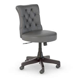 Bush Furniture Bush Business Furniture Arden Lane Mid Back Tufted Office Chair, Dark Gray Leather for $394 Bush Furniture Bush Business Furniture Arden Lane Mid Back Tufted Office Chair, Dark Gray Leather for $394