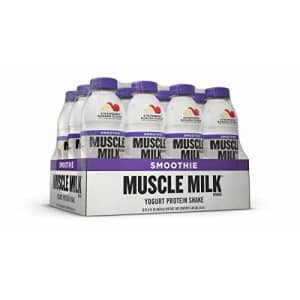 Muscle Milk Smoothie Protein Yogurt Shake, Strawberry Banana, 25g Protein, 15.8 FL OZ, 12 Count for $53 Muscle Milk Smoothie Protein Yogurt Shake, Strawberry Banana, 25g Protein, 15.8 FL OZ, 12 Count for $53