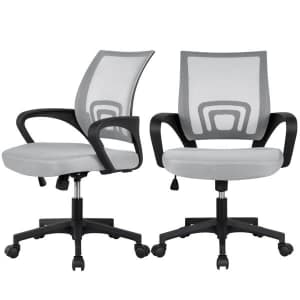 Easyfashion Mesh Mid-Back Office Chair 2-Pack for $99 Easyfashion Mesh Mid-Back Office Chair 2-Pack for $99