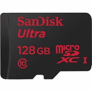 SanDisk Ultra Plus microSDHC Memory Card, 128GB for $50