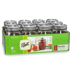 Ball 16-oz. Regular Mouth Mason Jar 12-Pack for $9 Ball 16-oz. Regular Mouth Mason Jar 12-Pack for $9
