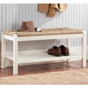 Home Decorators Collection Dorsey 38" Wood Storage Bench for $161 Home Decorators Collection Dorsey 38" Wood Storage Bench for $161
