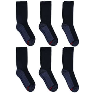 Hanes Men's Max Cushion Crew Socks 6-Pair Pack, Available in Big & Tall for $13