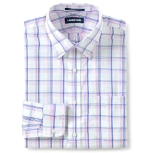 Lands' End Men's Traditional Fit No Iron Button-Down Collar Dress Shirt from $12 Lands' End Men's Traditional Fit No Iron Button-Down Collar Dress Shirt from $12