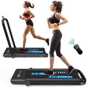 Jobo 2-in-1 Foldable Under-Desk Treadmill for $180 Jobo 2-in-1 Foldable Under-Desk Treadmill for $180