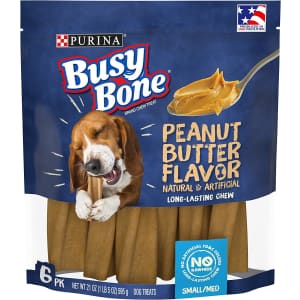 Purina Busy Bone Adult Dog Chews 6-Count Pouch for $8 via Sub & Save