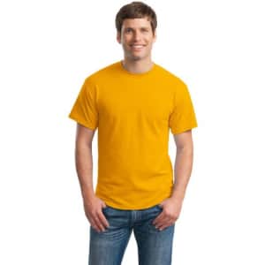 Gildan Activewear DryBlend 50 Cotton/50 DryBlend Poly T-Shirt, 5XL, Gold for $13