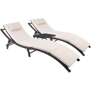Devoko Patio Chaise Lounge Set for $196 Devoko Patio Chaise Lounge Set for $196