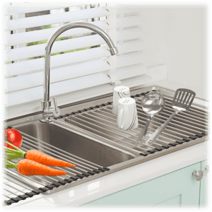 Roll Up Kitchen Sink Drying Rack 2-Pack for $24