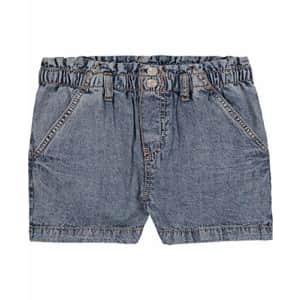 HUDSON Jeans Girls' Pull on Paperbag Waist Shorts, S21 Acid Wash, M8/10 for $17