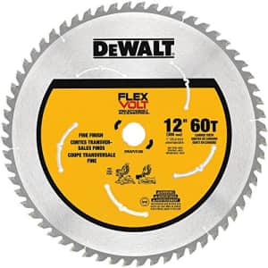 DEWALT FLEXVOLT Miter Saw Blade, 12-Inch, 60-Tooth (DWAFV31260) for $28