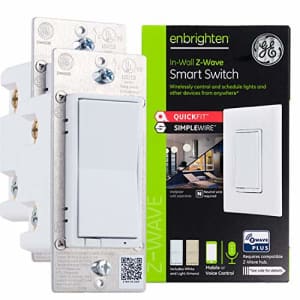 GE Enbrighten Z-Wave Plus Smart Light Switch 2-pack with QuickFit & SimpleWire, 3-Way Ready, Works for $63