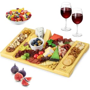 Royal Craft Wood 15.5" x 10" Bamboo Charcuterie Serving Board for $23
