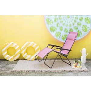 Lafuma R-Clip Zero Gravity Patio Recliner (Ocean Blue Batyline Canvas) Outdoor Folding Lounge Chair for $125 Lafuma R-Clip Zero Gravity Patio Recliner (Ocean Blue Batyline Canvas) Outdoor Folding Lounge Chair for $125