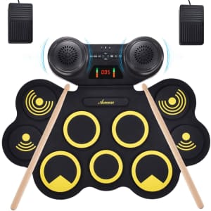 Asmuse Portable Electric Drum Set for $55 Asmuse Portable Electric Drum Set for $55