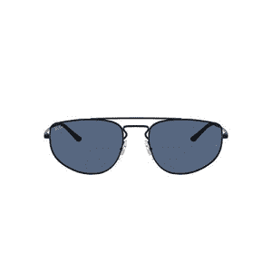 Ray-Ban RB3668 Rectangular Sunglasses, Black/Dark Blue, 55 mm for $129