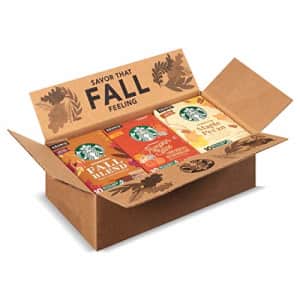 Starbucks Flavored K-Cup Coffee Pods Fall Variety Pack for Keurig Brewers 3 boxes (30 pods total) for $36